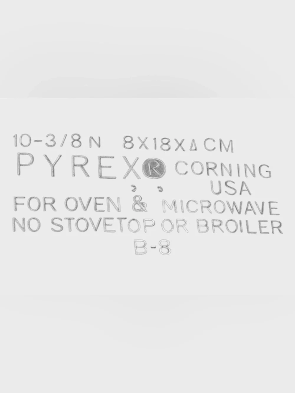 Vintage PYREX Clear Glass Baking Dish 11” x 7” B-8 USA Oven Microwave